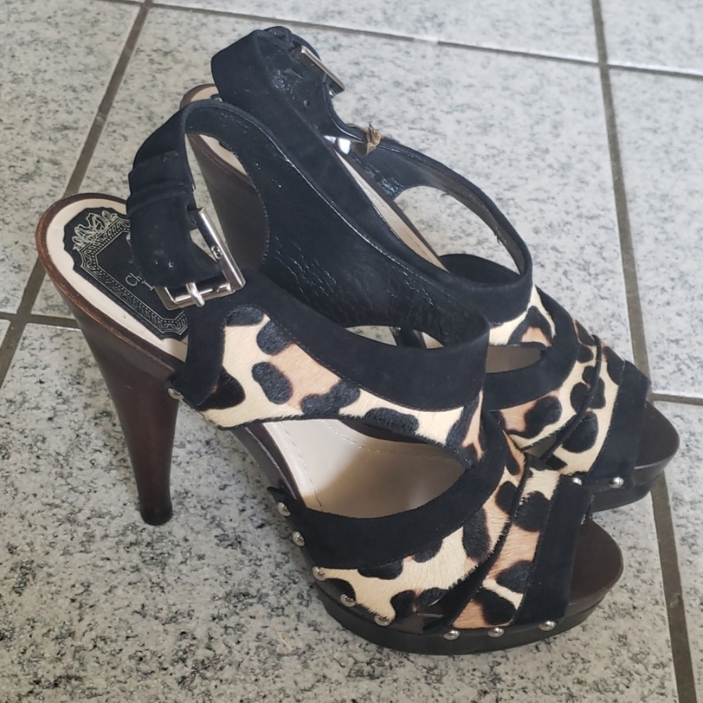 Christian Dior Calf Hair Heels New 8.5 38.5